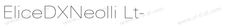 EliceDXNeolli Lt字体转换